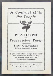 A contract with the people. Platform of the progressive party adopted at the state convention, hoboken, september 7, 1 9 2 0