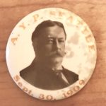 A button with an image of a man in the middle.