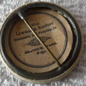 A close up of the top of an old tin