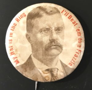 A button with an image of a man in a suit.