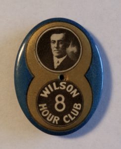 A button with an image of a man on it.