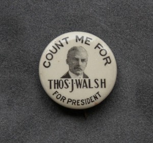Walsh for president 1924 or 1928        
